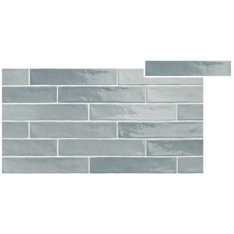 Carrelage effet zellige piastrella acqua 5x25 cm