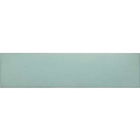 Chevron uni sol ou mur 9x36cm STROMBOLI BLEU VERT BAHIA 25894 - 0.65m²