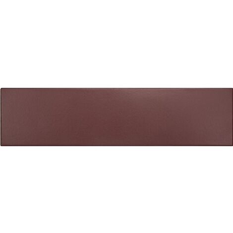 Chevron uni sol ou mur 9x36cm STROMBOLI BORDEAUX OXBLOOD 25895 - 0.65m²