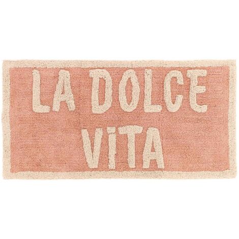 Chiara alfombra de algodón 45x90cm - rosa - Tendance
