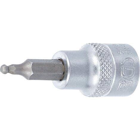 Chiave a bussola  10 mm (3/8")  esagono interno con testa sferica 3 mm