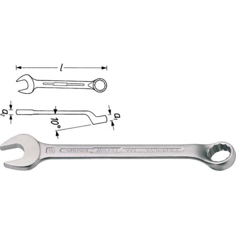 Chiave a bussola 603 SW 10mm L.137mm Forma B acciaio speciale