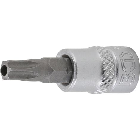 Chiave a bussola  6,3 mm (1/4")  profilo a T (per Torx) con alesatura T30