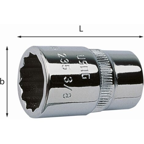 CHIAVE A BUSSOLA CON BOCCA POLIGONALE 235 3/8" 7 MM