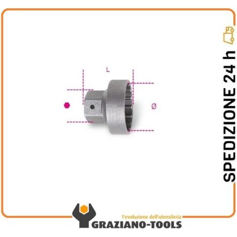 Chiave a bussola estrattore per movimento centrale a 16 tacche art 3973/1