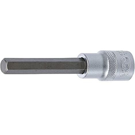 Chiave a bussola  lunghezza 100 mm  12,5 mm (1/2")  esagono interno 10 mm