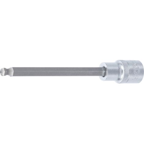 Chiave a bussola  lunghezza 140 mm  12,5 mm (1/2")  esagono interno con testa sferica 7 mm