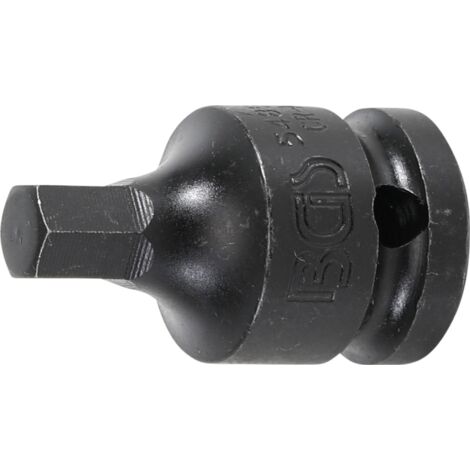 Chiave a bussola  lunghezza 42 mm  12,5 mm (1/2")  esagono interno 9 mm