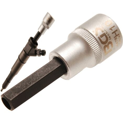 BGS TECHNIC Chiave a bussola per iniettori 12,5 mm (1/2") esagono interno da 10 mm