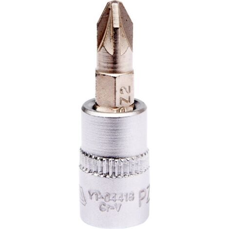 Chiave a bussola PZ2 da 1/4" con gambo da 37 mm