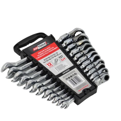 CHIAVE A CRICCHETTO AWTOOLS, SET DA 12, 8-19 mm