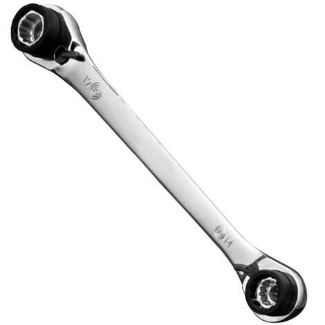 CHIAVE A CRICCHETTO REVERSIBILE 90 DENTI Cr-V 8 IN 1 DA 8mm a 19mm AIRTEC
