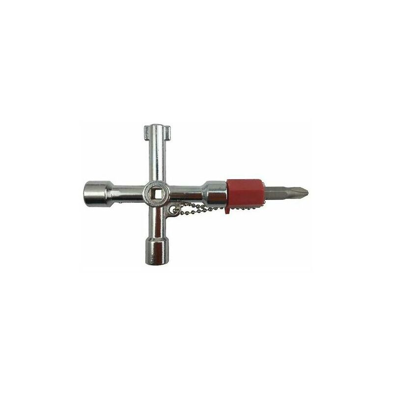 Chiave a croce quadra triangolare valvola 4 in 1