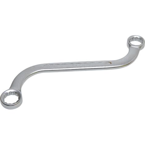 Chiave a doppio anello poligonale a forma di S  16 x 17 mm