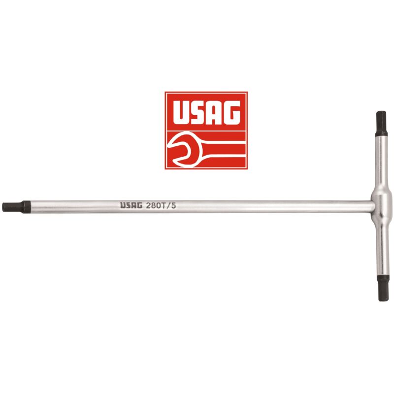 Chiave a t con maschio esagonale 280 t 2 mm