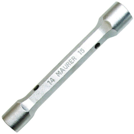 CHIAVE A TUBO DOPPIA MAURER PLUS MM  6X 7 - CF. SU PLACCHETTA