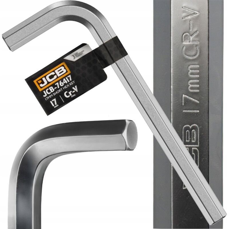 Chiave Allen JCB 17 mm metallica acciaio cromo vanadio