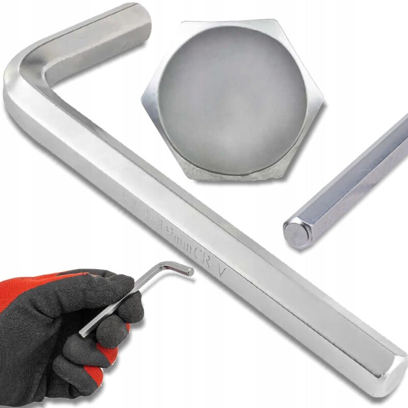 Chiave Allen jcb 9 mm metallica acciaio cromo vanadio