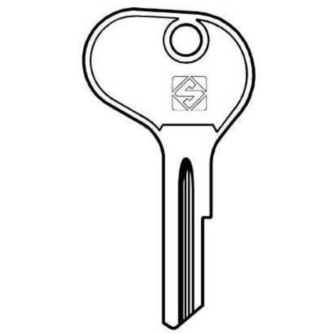 CHIAVE AUTO BOSCH BH7 SILCA - ACCIAIO NICHELATO - 5 pezzi