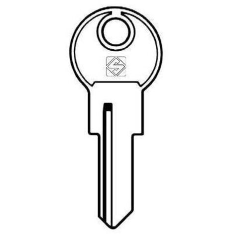 CHIAVE AUTO BOSS BOS1 SILCA - ACCIAIO NICHELATO - 5 pezzi