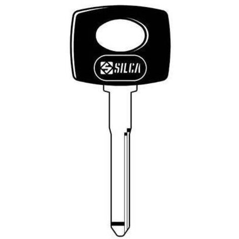 CHIAVE AUTO HUF YMOS HU41P SILCA - OTTONE NICHELATO - 1 pezzo