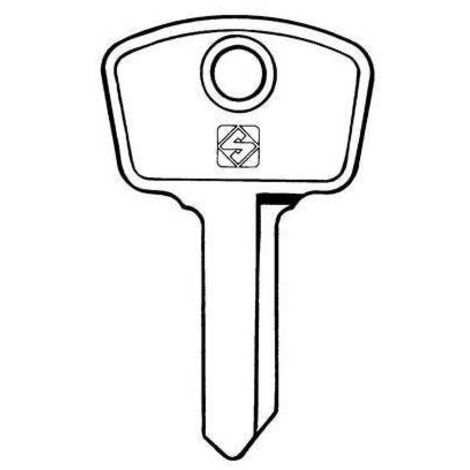 CHIAVE AUTO SAFE GIOBERT AF5D SILCA - ACCIAIO NICHELATO - 10 pezzi