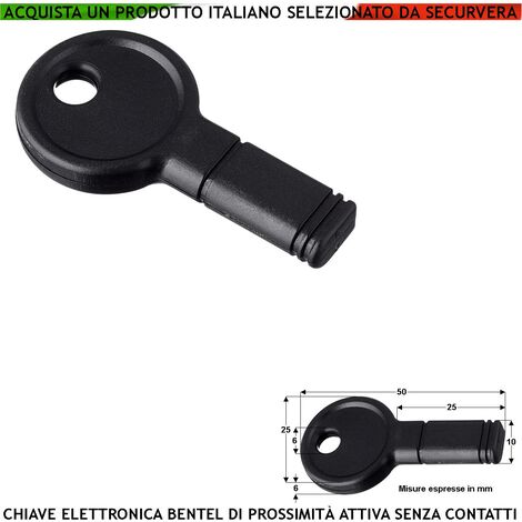 Chiave Bentel Eclipse Sistema Elettronica di Prossimità Nuova SAT-2 Key Serai Compatibile con gli Inseritori Proxi Eclipse Moduli UKR Tastiere Serie T-White T-Black e Premium TAG Proxi Codici Bentel