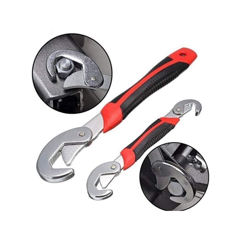 Chiave Chiavi Universale In Acciaio Per Dadi Bulloni 9-32 Mm Snap'N Grip Set 2pz