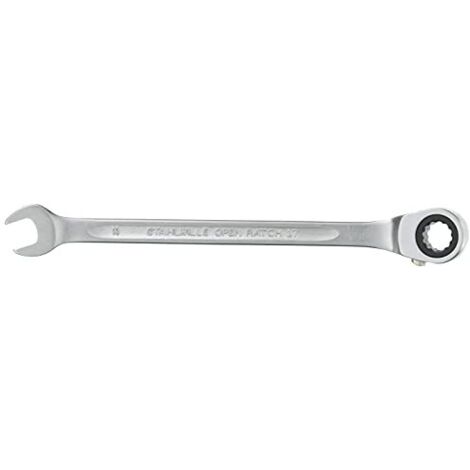 Chiave combinata a cricchetto 17 SW 8mm L.144mm reversibile Anelli.15 gradi STAHLWILLE