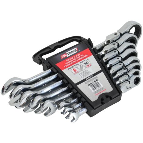 CHIAVE COMBINATA A CRICCHETTO AWTOOLS, SET DA 8, 8-22 mm