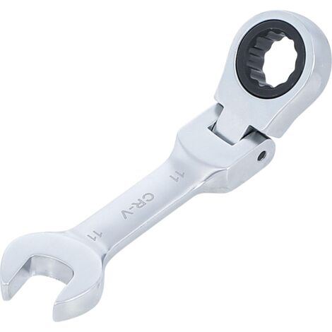 Chiave combinata a cricchetto  corta  regolabile  11 mm