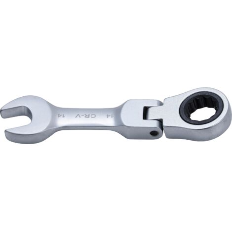 Chiave combinata a cricchetto  corta  regolabile  14 mm
