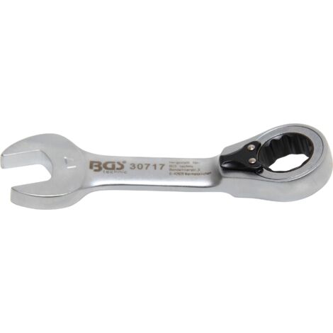 Chiave combinata a cricchetto  corta  reversibile  17 mm