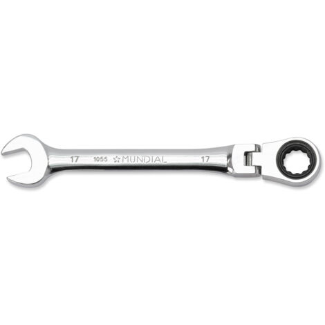 CHIAVE COMBINATA A CRICCHETTO SNODATA 8-19 mm CHIAVI COMBINATE MUNDIAL, "17mm"