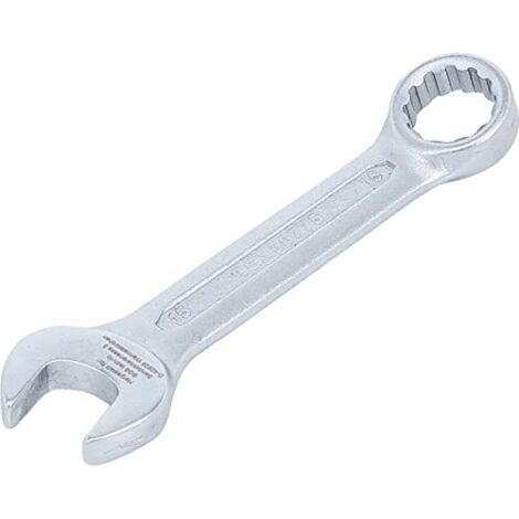 Chiave combinata anello-forchetta, extra corta  15 mm