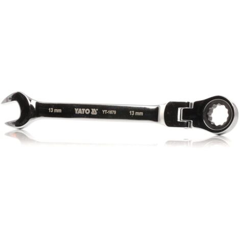 CHIAVE COMBINATA DA 13 MM CON CRICCHETTO E SNODO