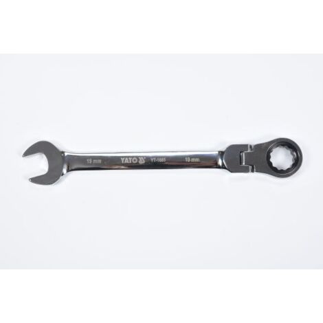 CHIAVE COMBINATA DA 19 MM CON CRICCHETTO E SNODO