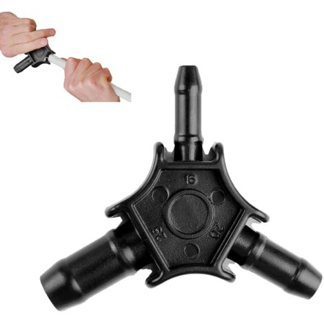 Chiave di calibrazione e sbavatura multistrato - Strumento di calibrazione multistrato in plastica per tubi multistrato da 16 mm, 20 mm e 25 mm, strumento di calibrazione per tubi multistrato con funz