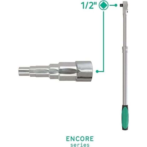 Chiave di montaggio universale a gradini con bussola quadrata da 1/2" 5 misure per raccordi sanitari e per radiatori
