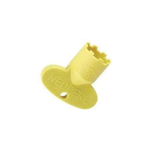 Chiave di plastica gialla per aeratore integrato maschio 16,5x100