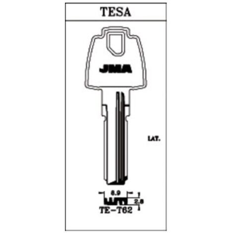 CHIAVE DI SICUREZZA IN OTTONE TE-T62 10 UNITÃ€