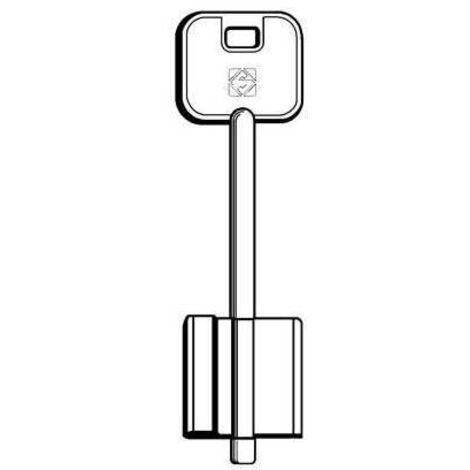 CHIAVE DOPPIA MAPPA CR 5R3 SILCA - OTTONE NICHELATO - 5 pezzi