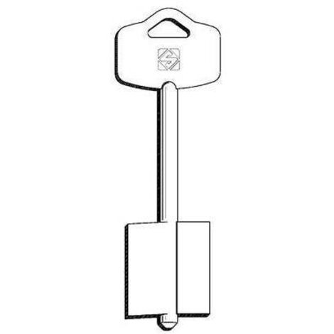 CHIAVE DOPPIA MAPPA ESETY 5EY20 SILCA - OTTONE NICHELATO - 5 pezzi