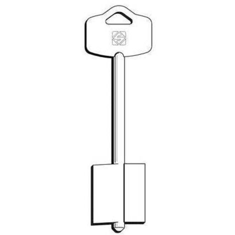 CHIAVE DOPPIA MAPPA ESETY 5EY24 SILCA - OTTONE NICHELATO - 5 pezzi