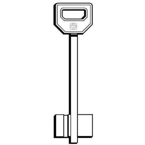 CHIAVE DOPPIA MAPPA FIAM FQC SILCA - OTTONE NICHELATO - 5 pezzi