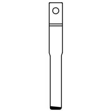 CHIAVE FLIP AUTO FORD HU101T SILCA - OTTONE NICHELATO - 1 pezzo