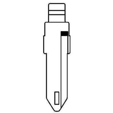 CHIAVE FLIP AUTO RENAULT NE72CH SILCA - OTTONE NICHELATO - 1 pezzo