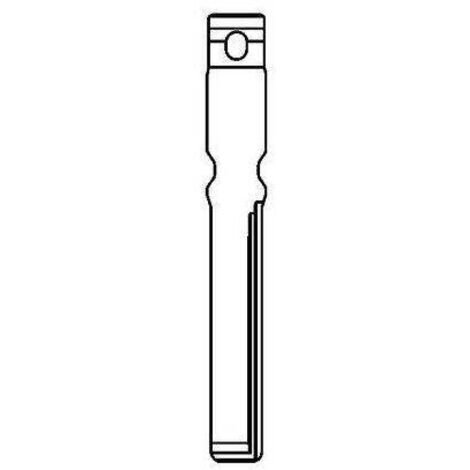 CHIAVE FLIP AUTO VOLKSWAGEN HU116CH SILCA - OTTONE NICHELATO - 1 pezzo
