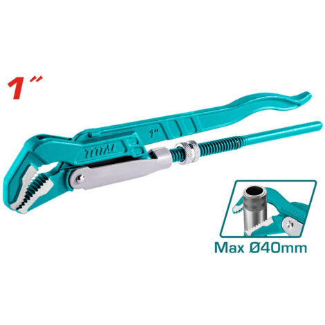 CHIAVE GIRATUBO GIRATUBI SVEDESE PAPPAGALLO 1" GANASCIA 45° MAX Ø40mm TOTAL