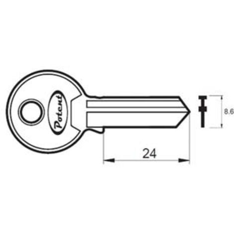 CHIAVE GREZZA C-1650 R1 - 10 pezzi POTENT